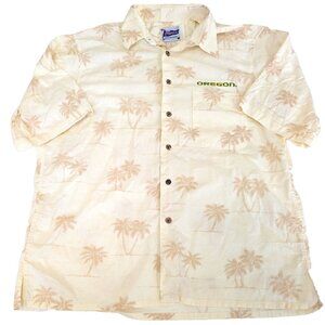 Reyn Spooner University Oregon Ducks Mens Large Short Sleeve‎ Shirt